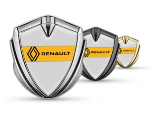 Renault Emblem Fender Badge Racing Look Shiny
